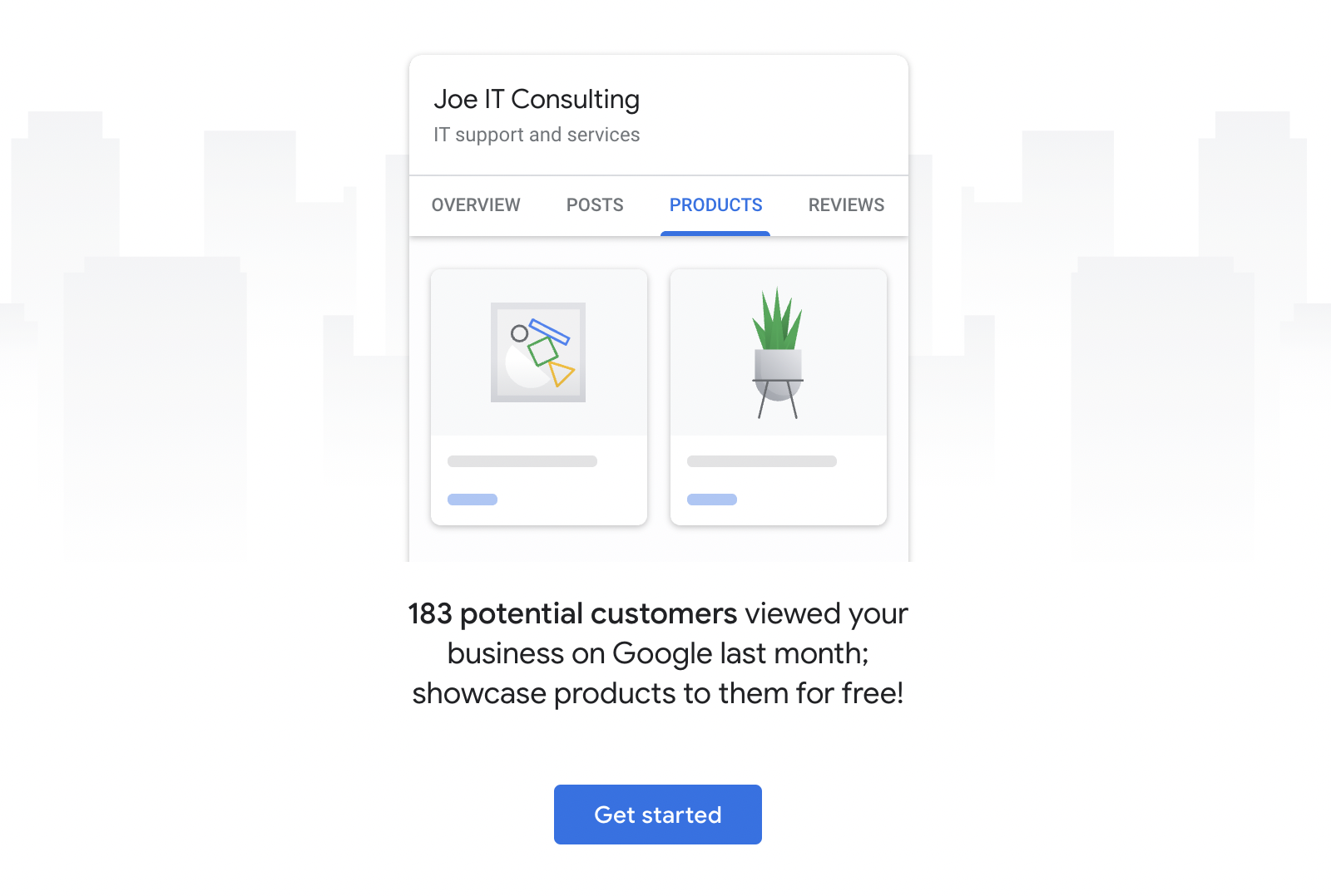 Google My Business Products